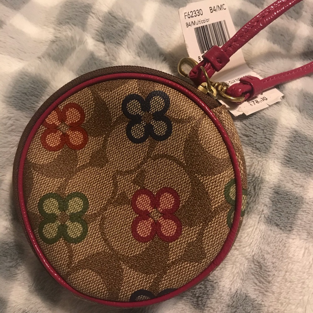 COACH FLOWER COIN WALLET